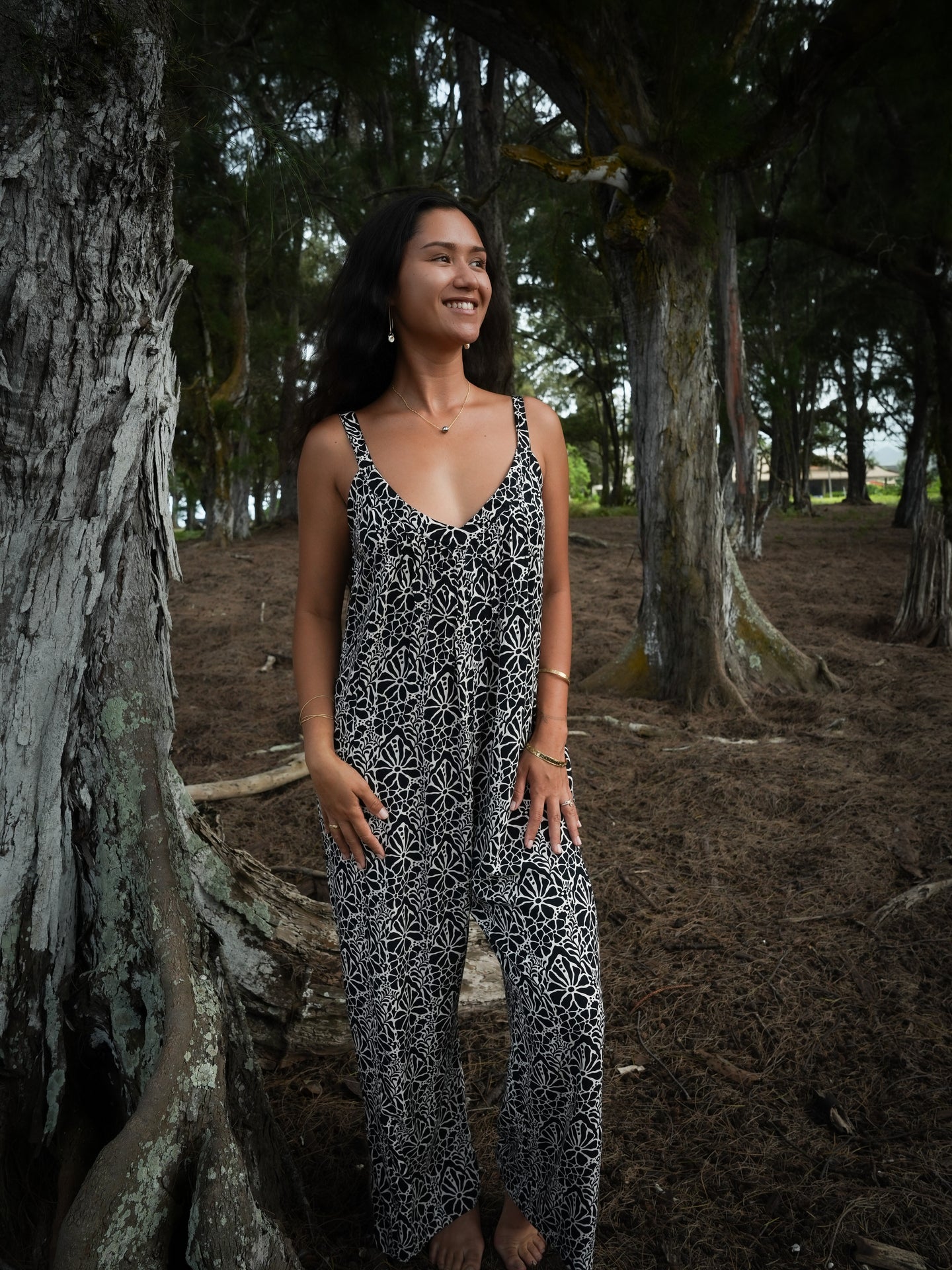 Aria Jumpsuit - Magnolia Black